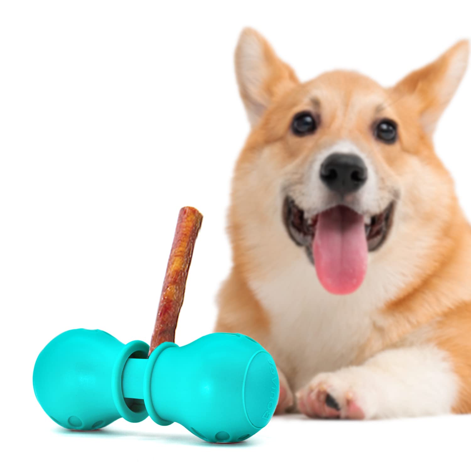 BoniVet bully-stick holder green large assembled for safe chews and grip