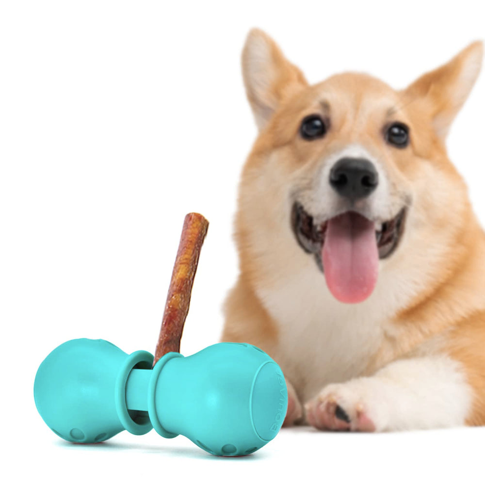 BoniVet bully-stick holder green large assembled for safe chews and grip