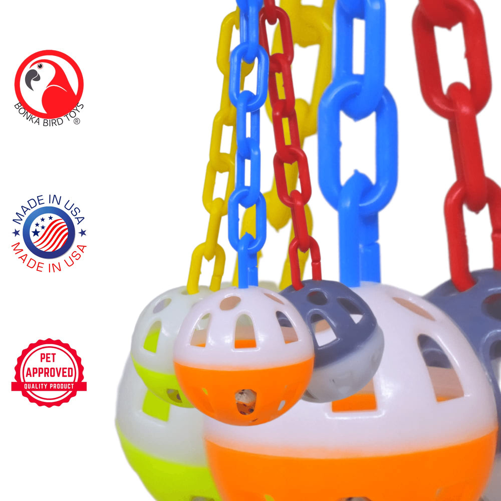 Bonka Ball Clanger's colorful rattle sounds stimulate curiosity and activity