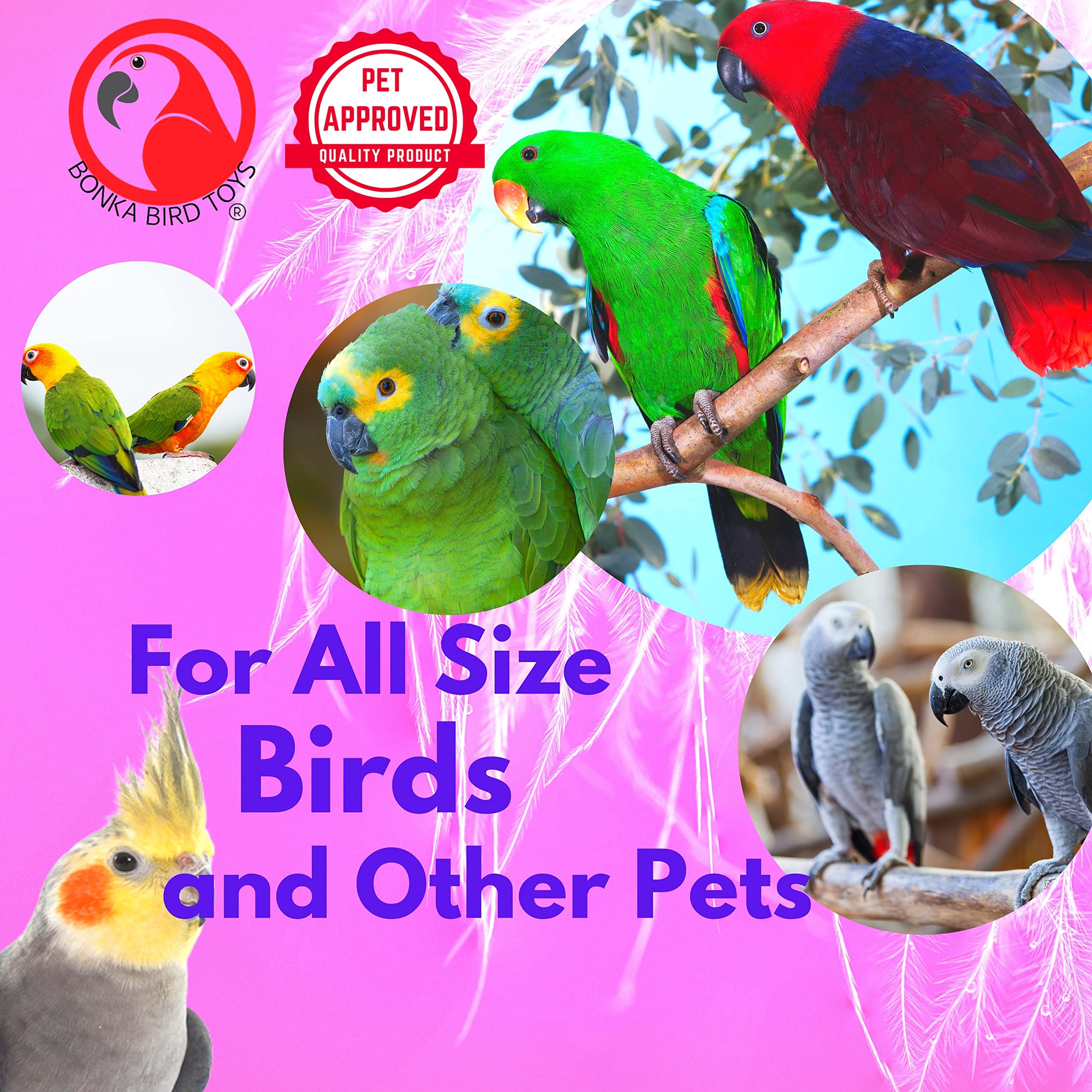 Bonka Bird Toys 12 Mini Sandals foraging-friendly design encourages problem-solving in cages