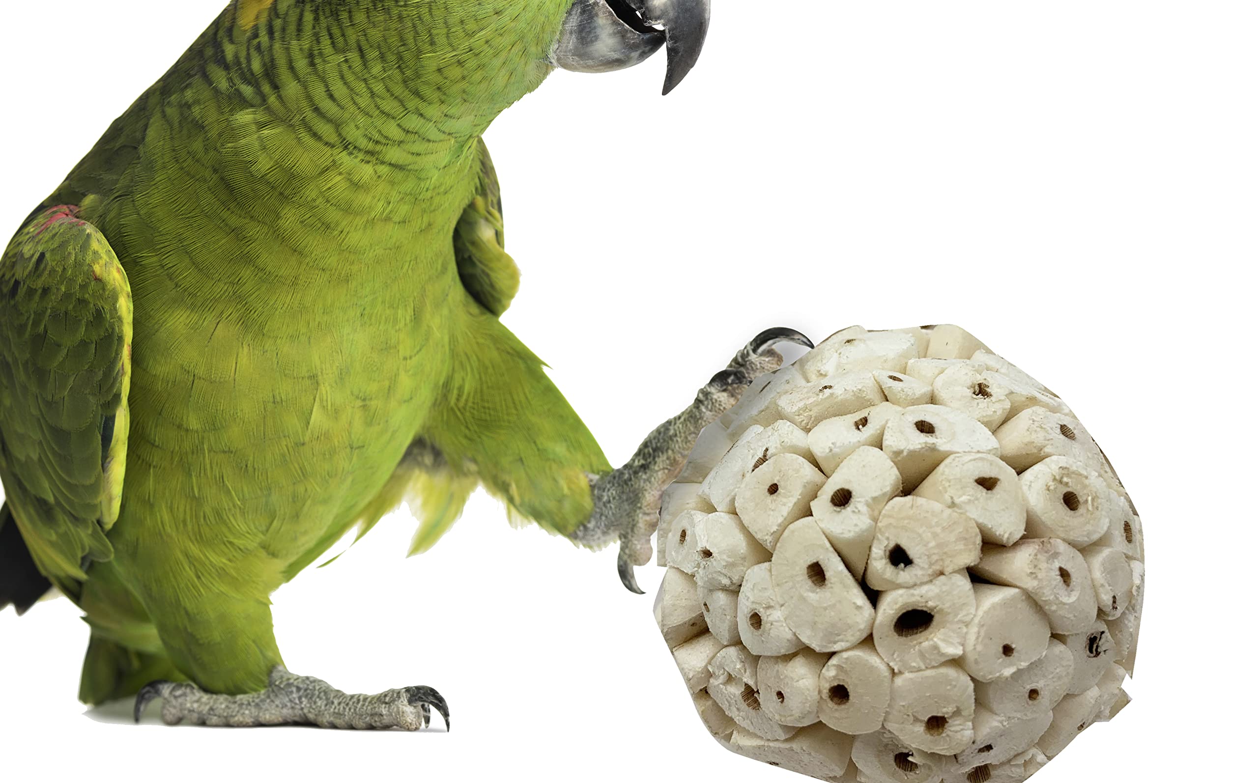 Bonka Sola Atta Ball 2in diameter image—lightweight, easy for birds to pick up.