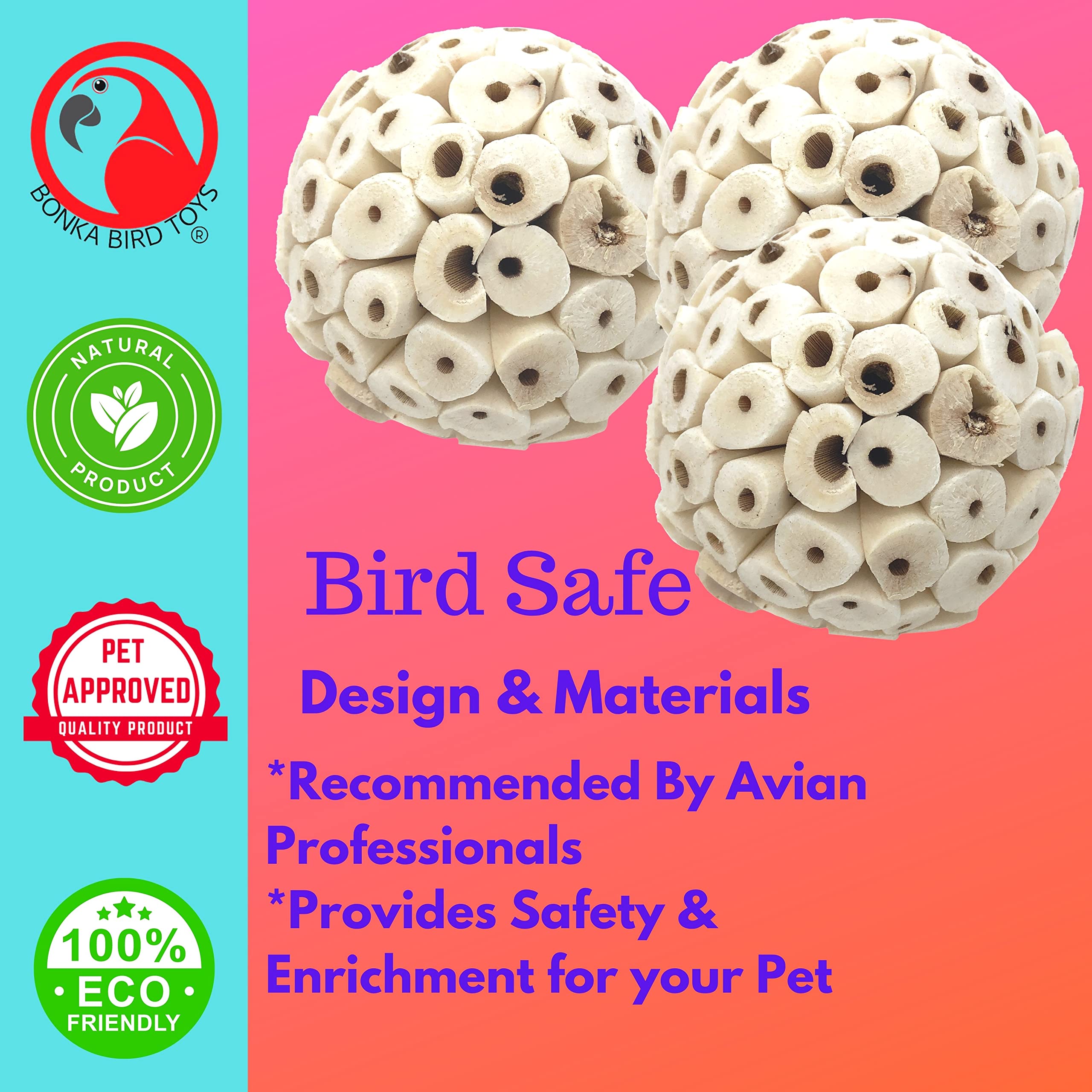 Bonka Sola Atta Ball craft use—great for DIY crafts and cage decorations.