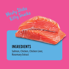 Bonkers Purrpops salmon lollipop with 100% freeze-dried salmon for high-protein nutrition
