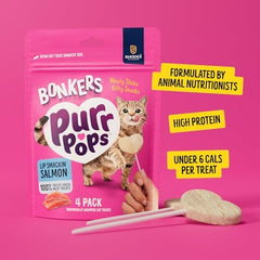 Bonkers Purrpops Tip Top Tuna treats, savory bites cats may enjoy.