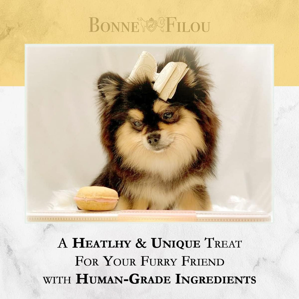 Bonne et Filou treats on holiday table, perfect for festive pet celebrations.