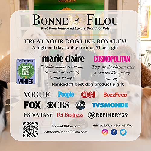 Bonne et Filou gift-ready dog treats, ready to delight any pet lover.