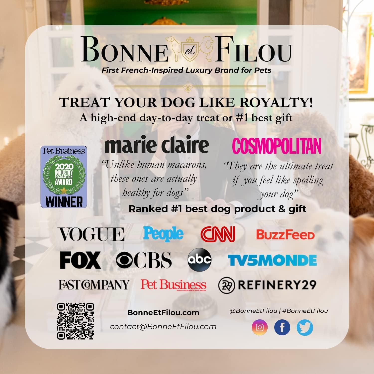 Bonne et Filou room-temperature storage, long shelf life without refrigeration.