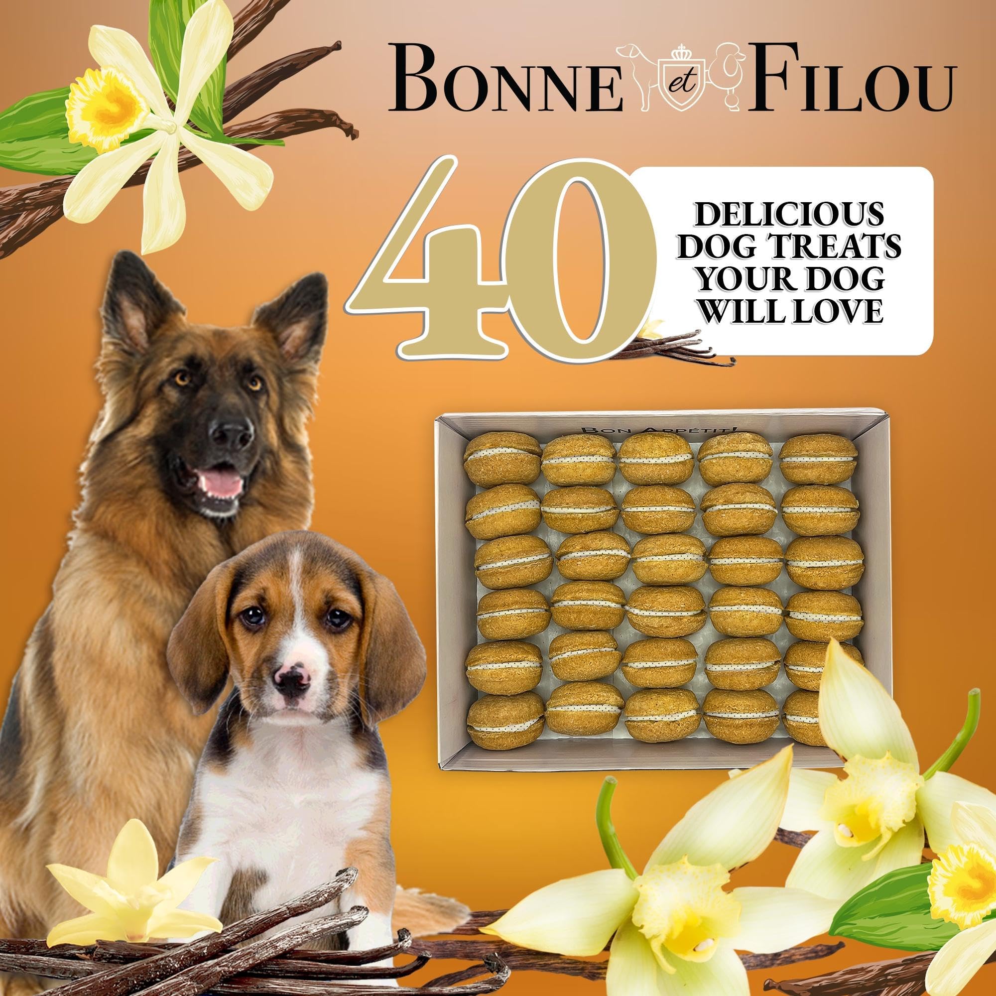 Bonne et Filou gift-ready macarons for dog birthdays