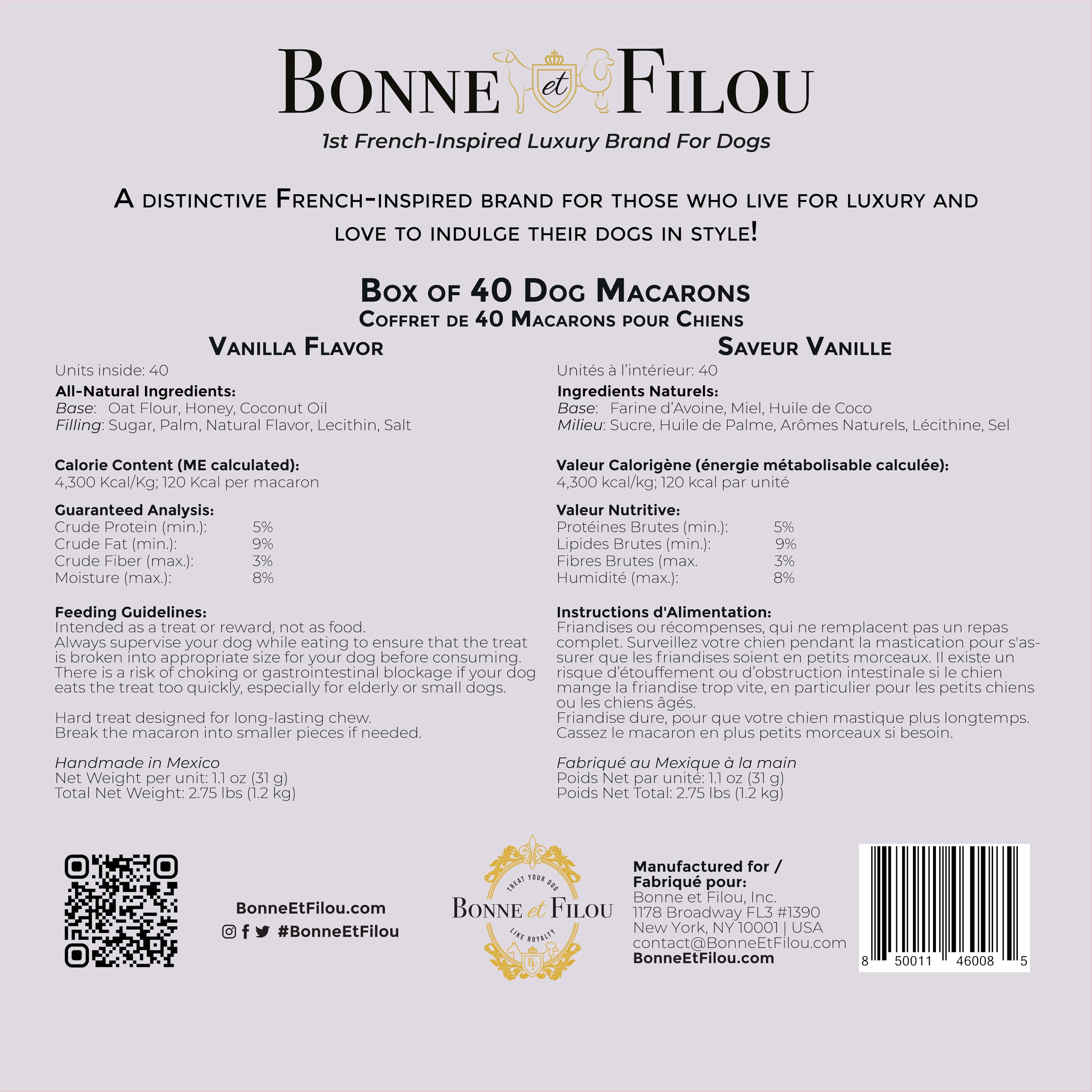 Bonne et Filou holiday packaging macarons, festive gift idea
