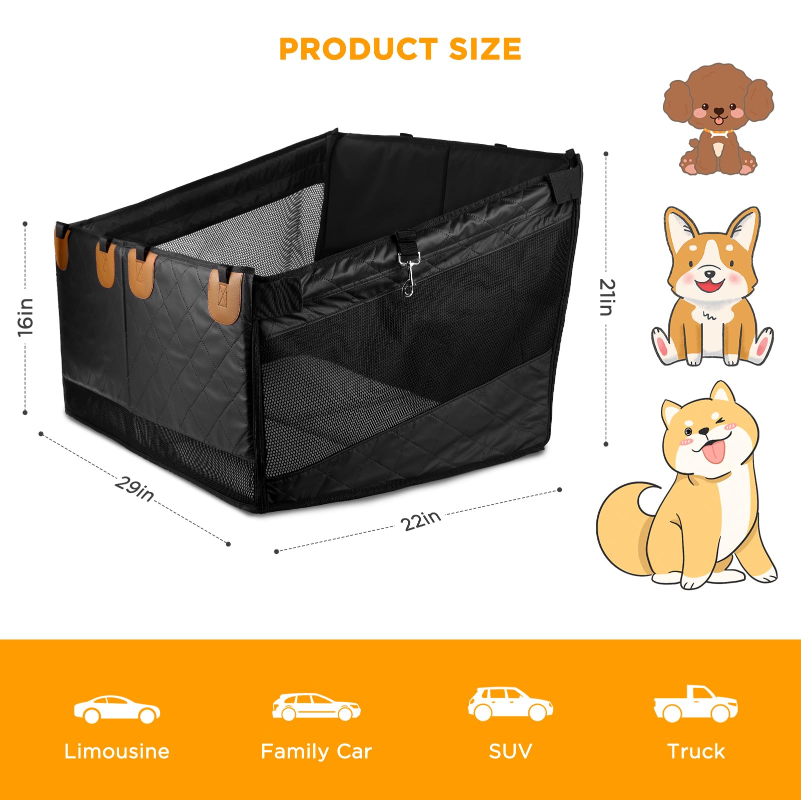 BONTHEE 40 percent space extension lets dogs move freely without crowding