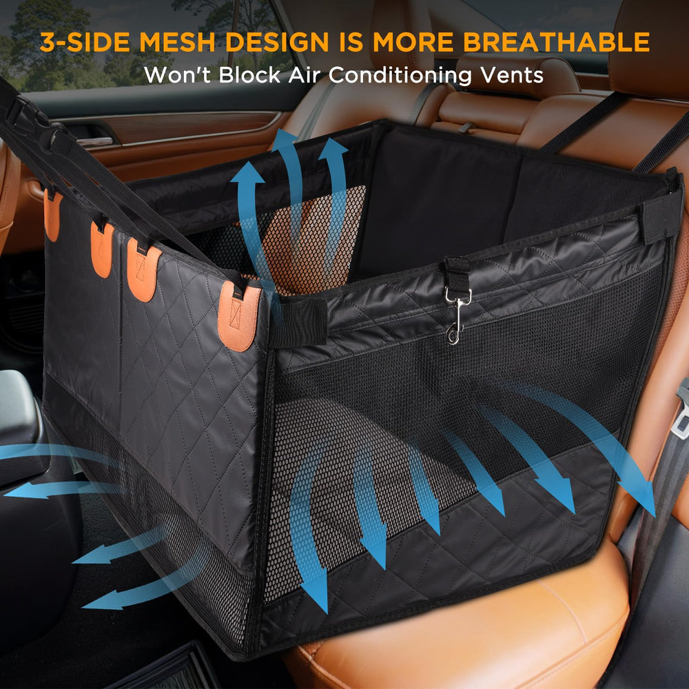 BONTHEE dog hammock full wrap design creating a flat travel surface