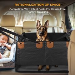 BONTHEE waterproof dog seat cover protecting upholstery during mud and accidents