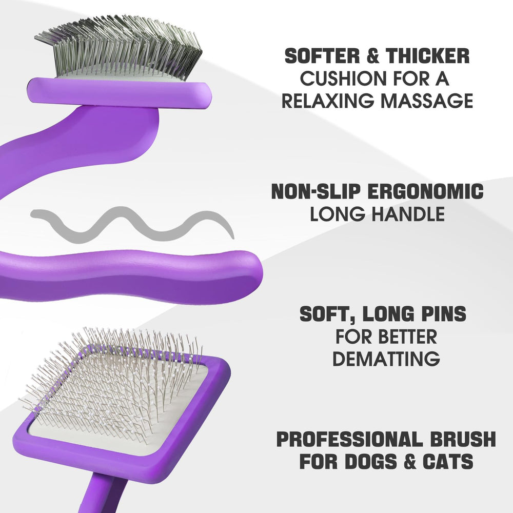 Bonteck grooming kit contents show four pieces for comprehensive at-home brushing and bathing.
