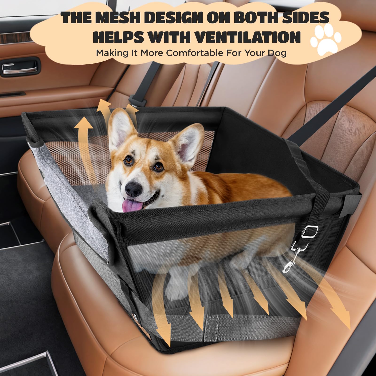 Bonthee 6-inch memory foam booster demonstrates plush support during rides.