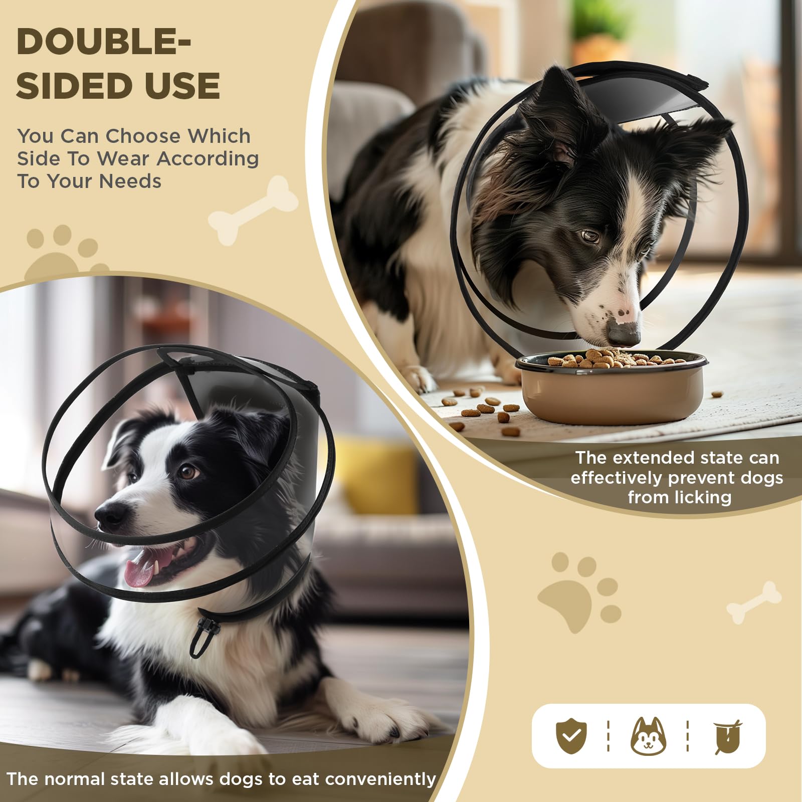 BONTHEE dog cone XXL size-chart helps users pick the perfect fit
