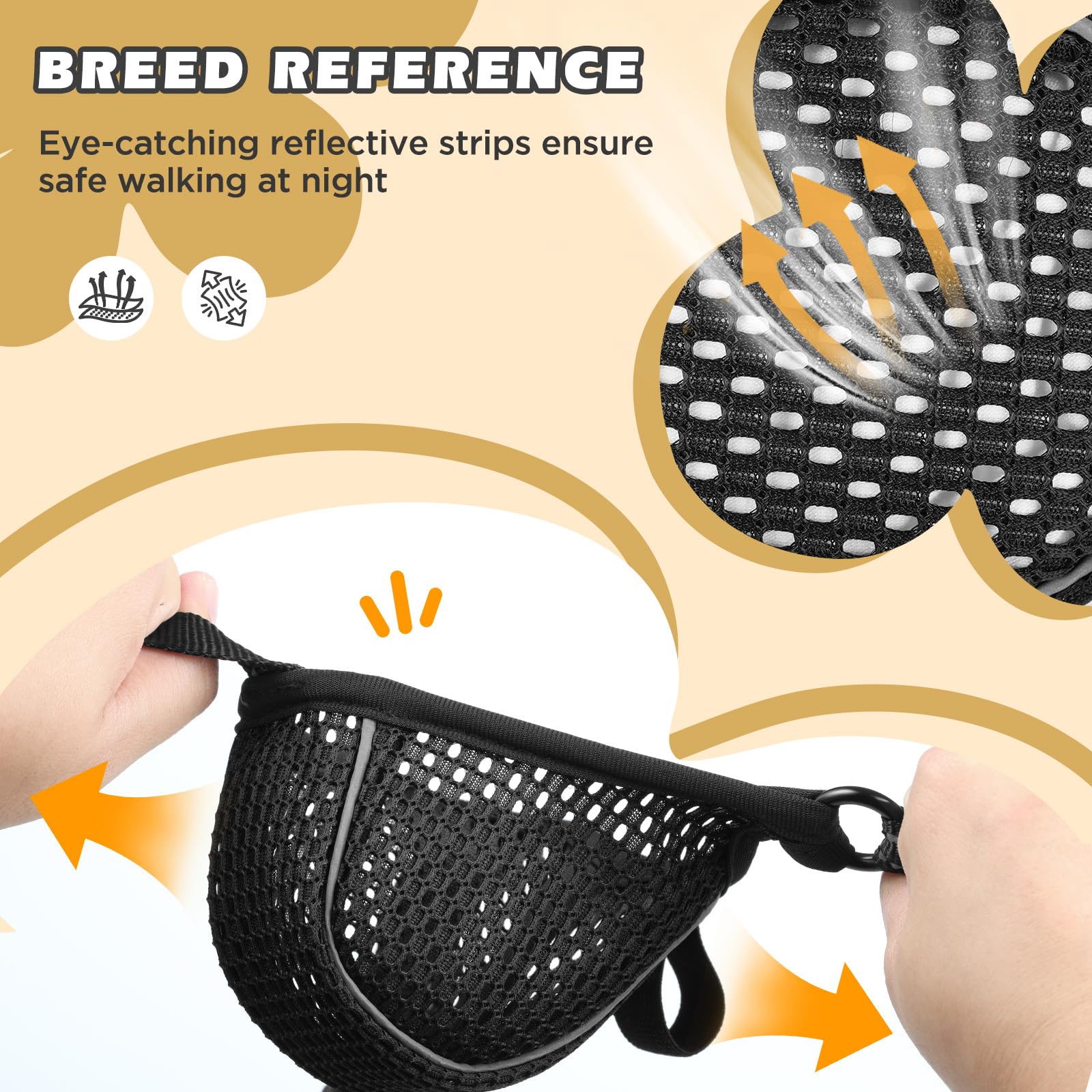 BONTHEE dog muzzle breathable design enables panting