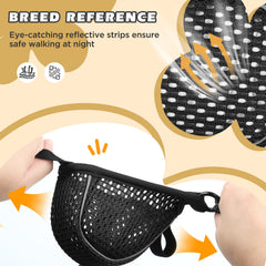 BONTHEE dog muzzle breathable design enables panting