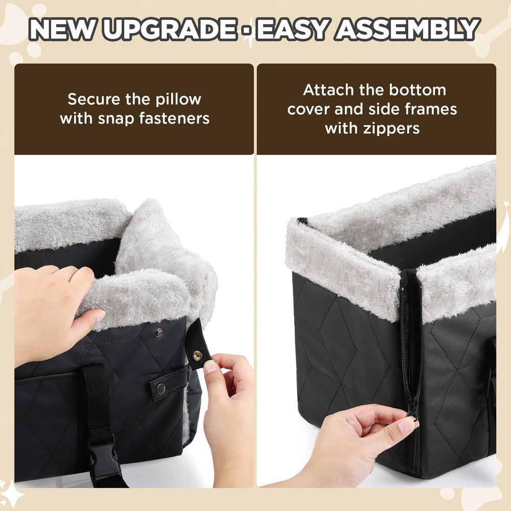 BONTHEE PU leather cover resists wear and wipes clean after spills.