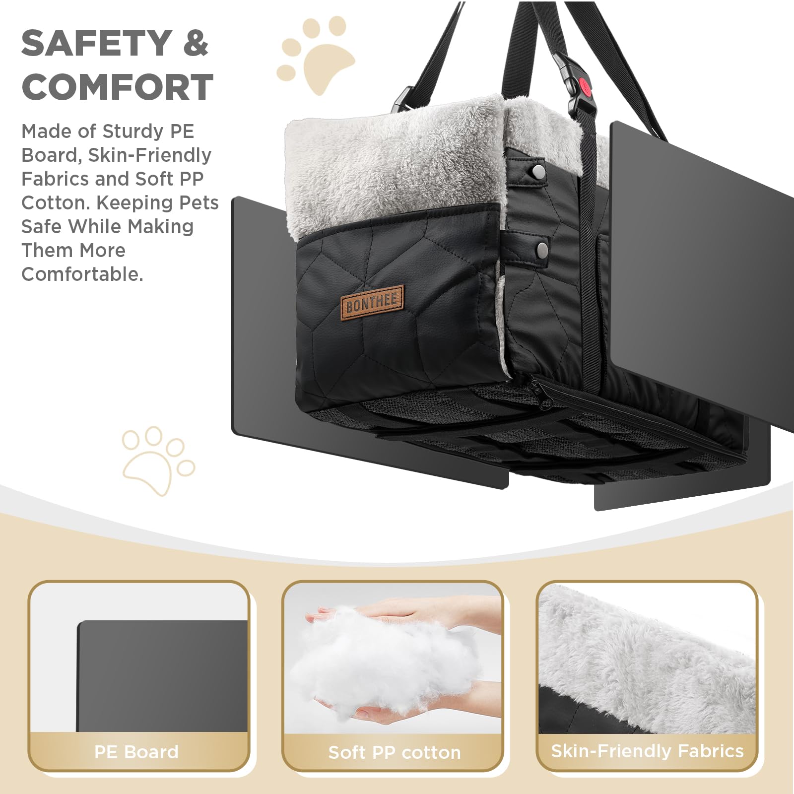 BONTHEE side pockets and storage ideal for snacks or wipes.