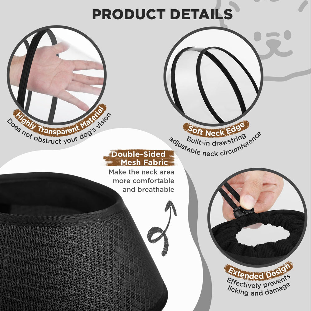 BONTHEE soft cone outer transparent PVC for clear visibility and meal-time access