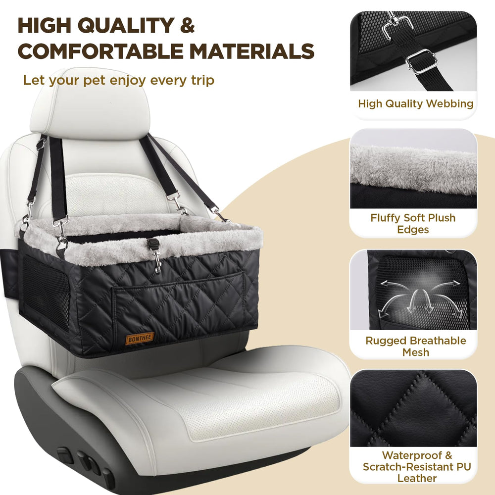 BONTHEE Upgrade Dog Booster Seat folded compact demonstrates space-saving design