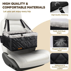 BONTHEE Upgrade Dog Booster Seat folded compact demonstrates space-saving design