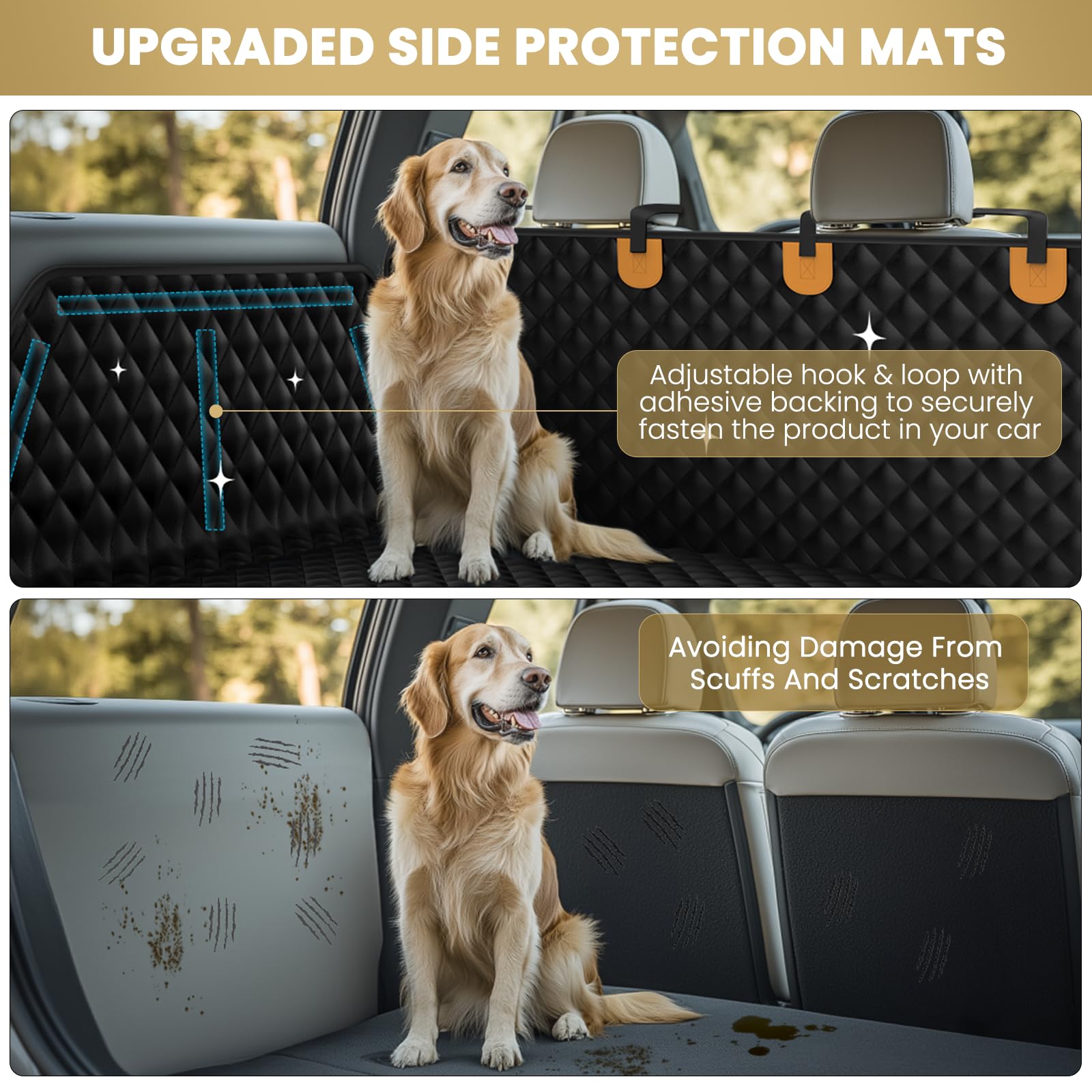 BONTHEE waterproof bumper flap protects trunk edges during paws and loading