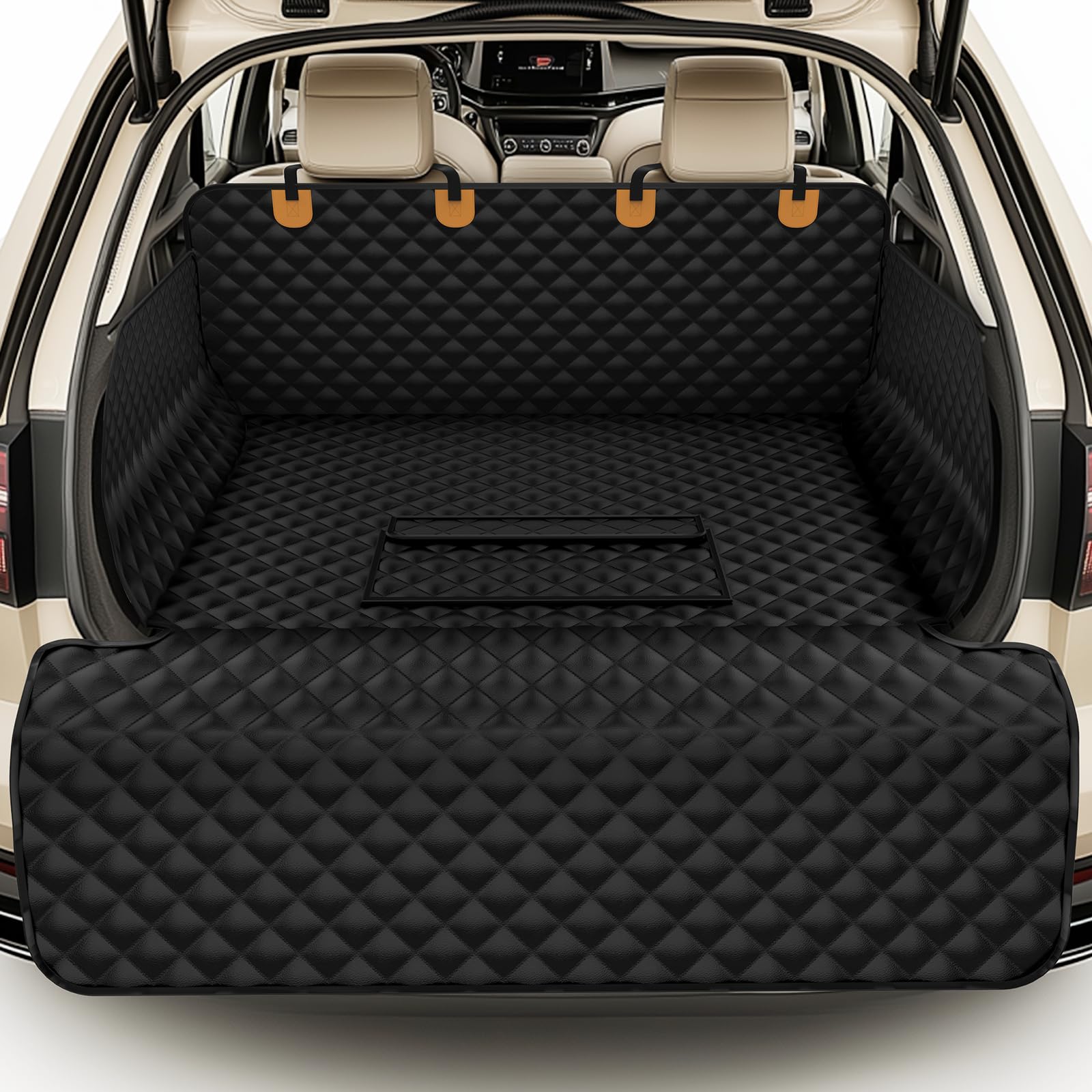 BONTHEE cargo liner full-coverage protects trunk floors from mud and claws