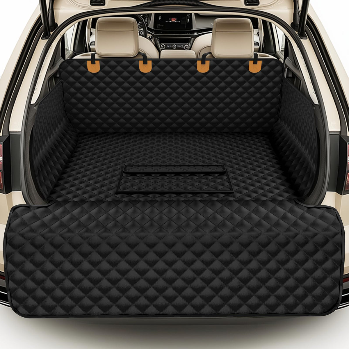 BONTHEE cargo liner full-coverage protects trunk floors from mud and claws