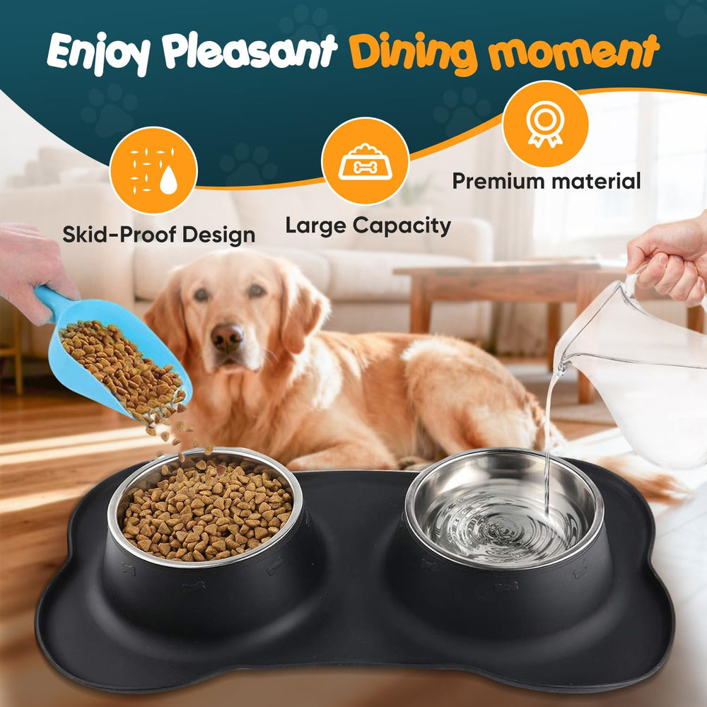 Bonve Pet no-spill silicone base preventing messes during meals.
