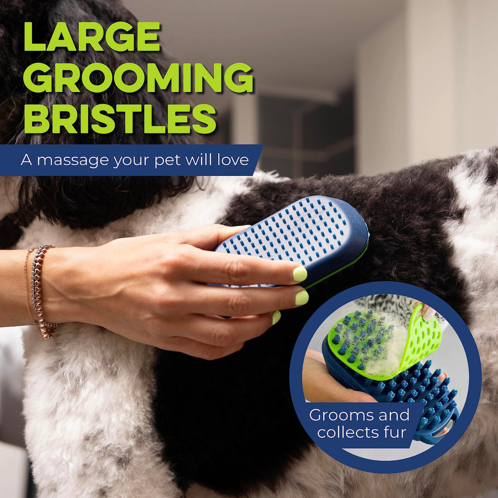 Bonza cepillo para perros silicona baño fácil para lavar