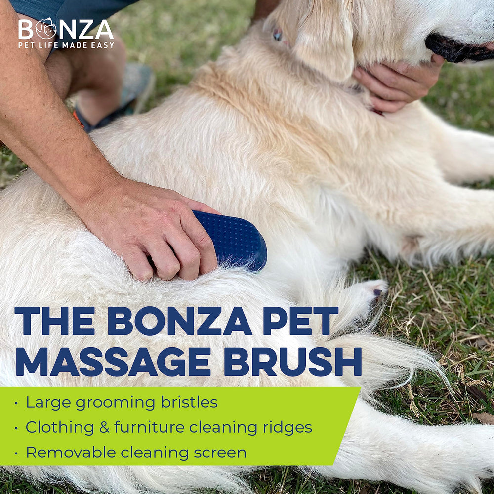 Bonza cepillo para perros silicona controla el pelo durante su uso