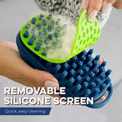 Bonza cepillo para perros silicona con filtro de pelo removible