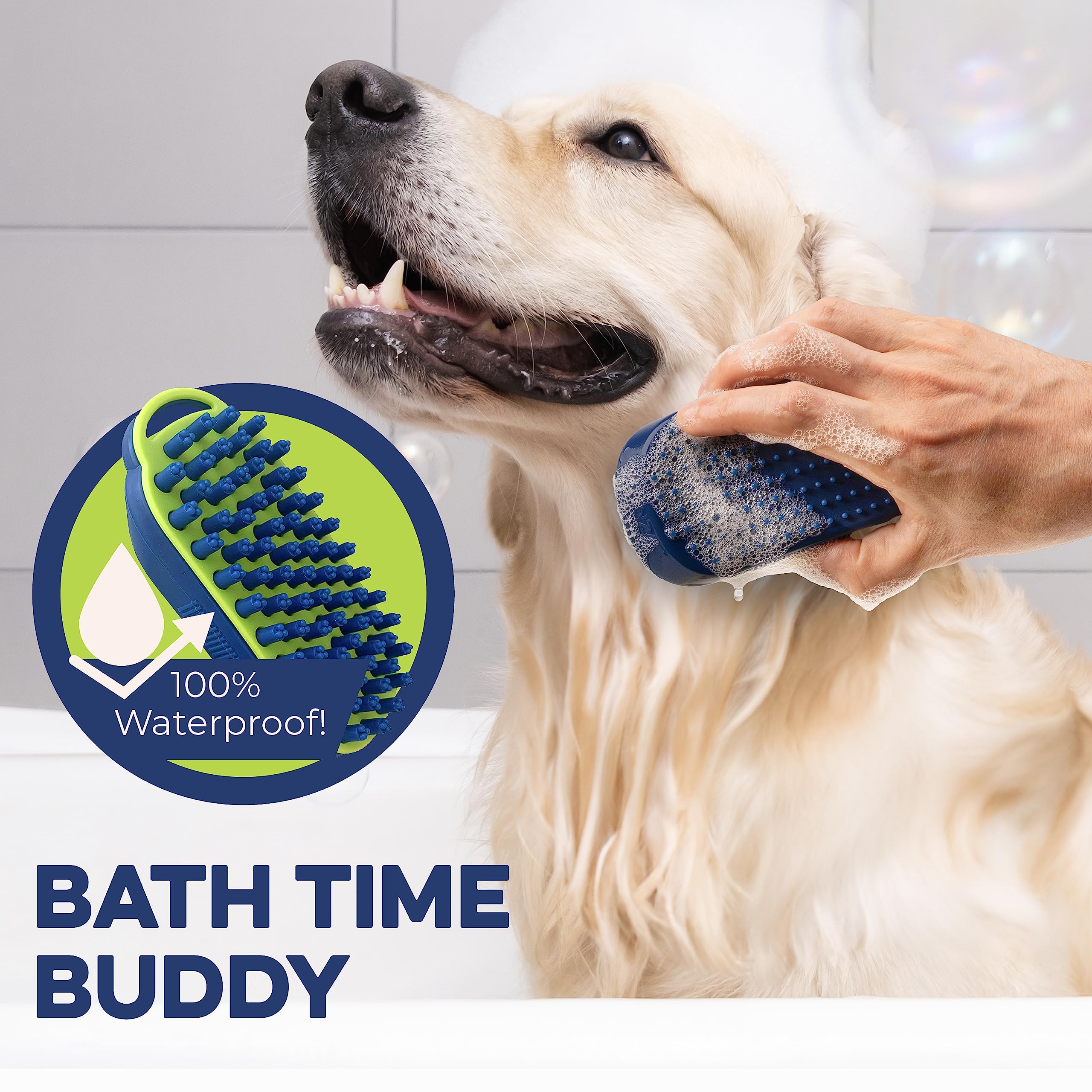 Bonza cepillo para perros silicona mango ergonómico