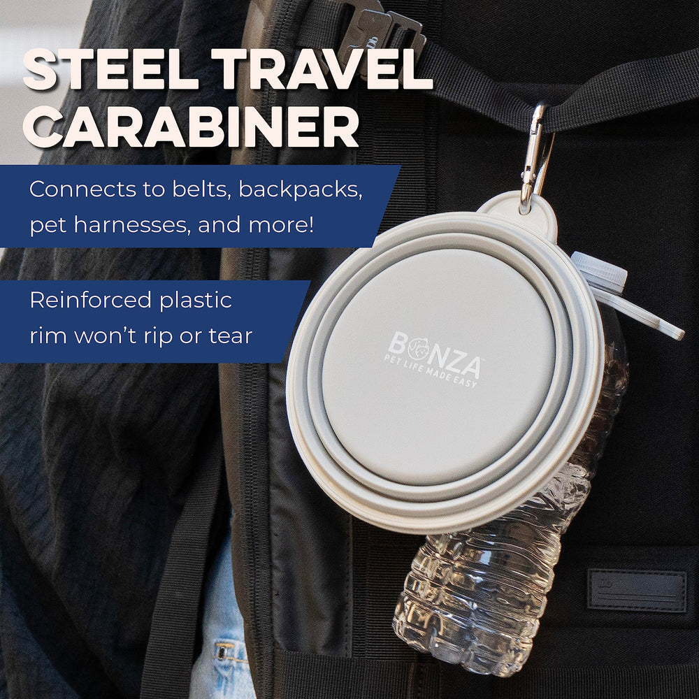 Bonza bowl with reinforced rim for sturdy sipping from active dogs