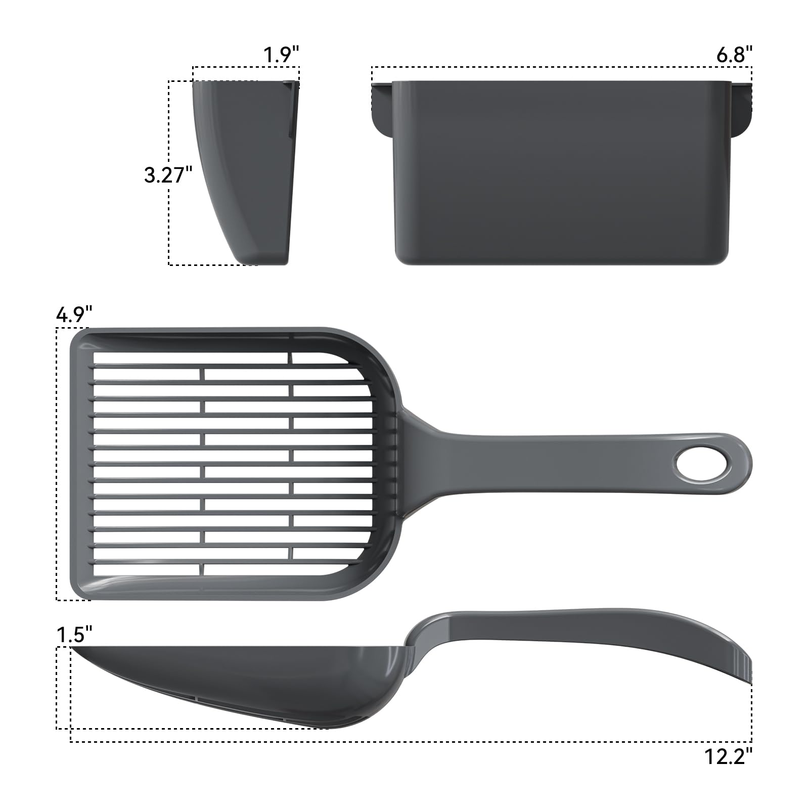 Booche precision sifting separates waste from clean litter efficiently.