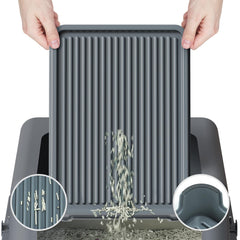 Booche litter mat closeup highlights washable, waterproof protection for easy cleaning.