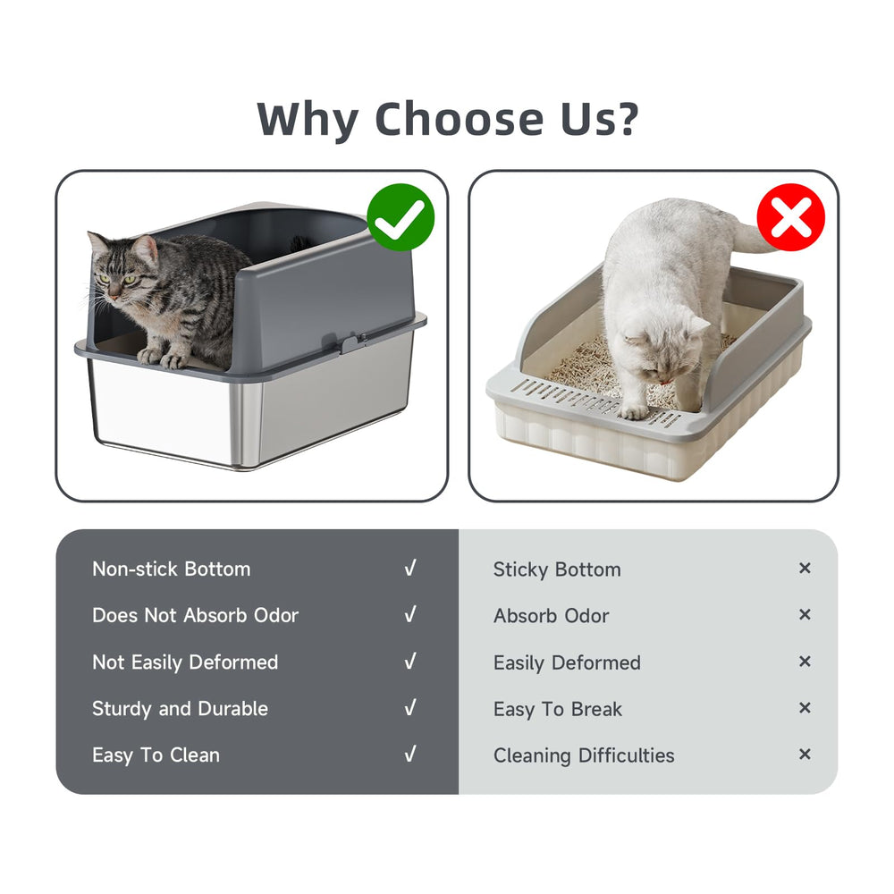 Booche odor-control design helps maintain a fresher home by minimizing litter smells