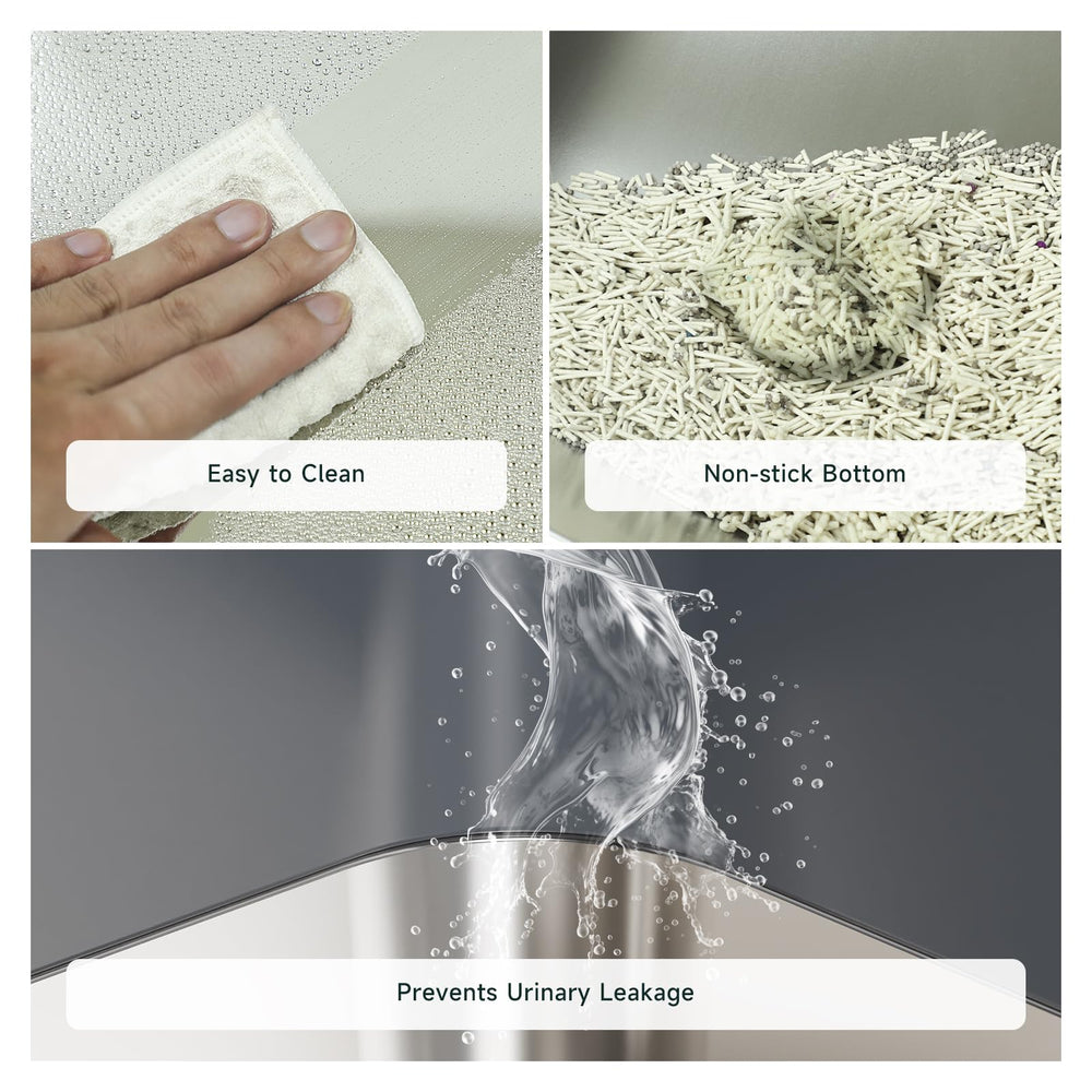 Booche easy-to-clean interior with nonstick surface simplifies waste removal after use