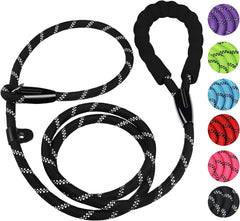 BOOEUDI dog leash 6ft heavy-duty nylon rope offers durable control for daily walks.