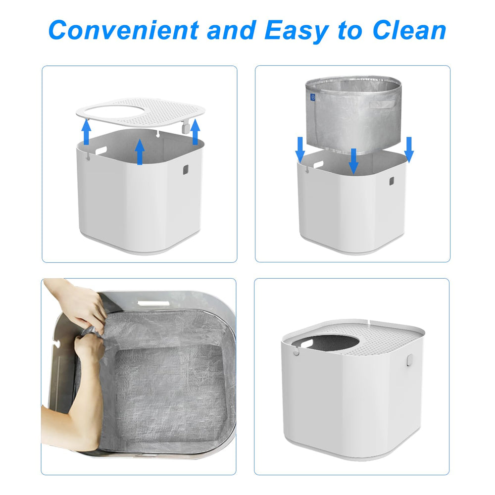 BoomBa Type A liner being wiped clean for quick maintenance.