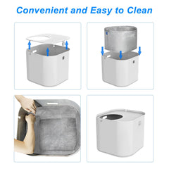 BoomBa Type A liner being wiped clean for quick maintenance.