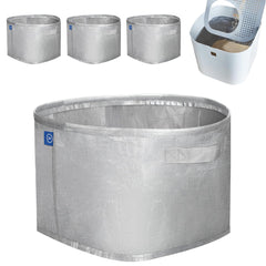 BoomBa Mod Kat Type A liner in litter box with secure fit to prevent leaks.