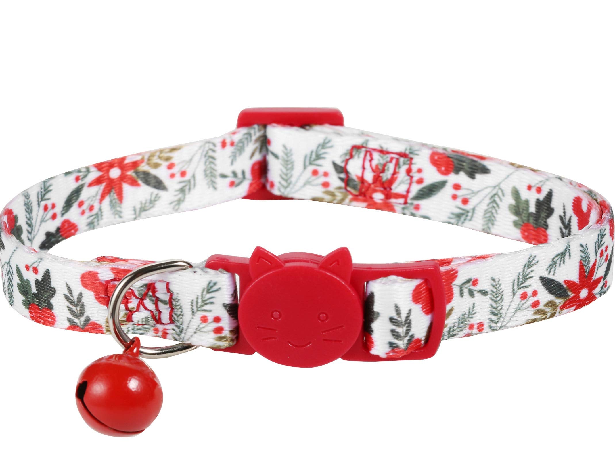 BoomBone cat Christmas collar adjustable neck fits 7-11 inches for cats