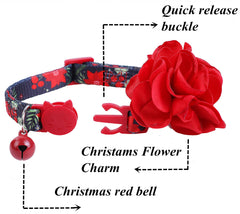 BoomBone Christmas dog collar features bell detail for easy festive signaling.