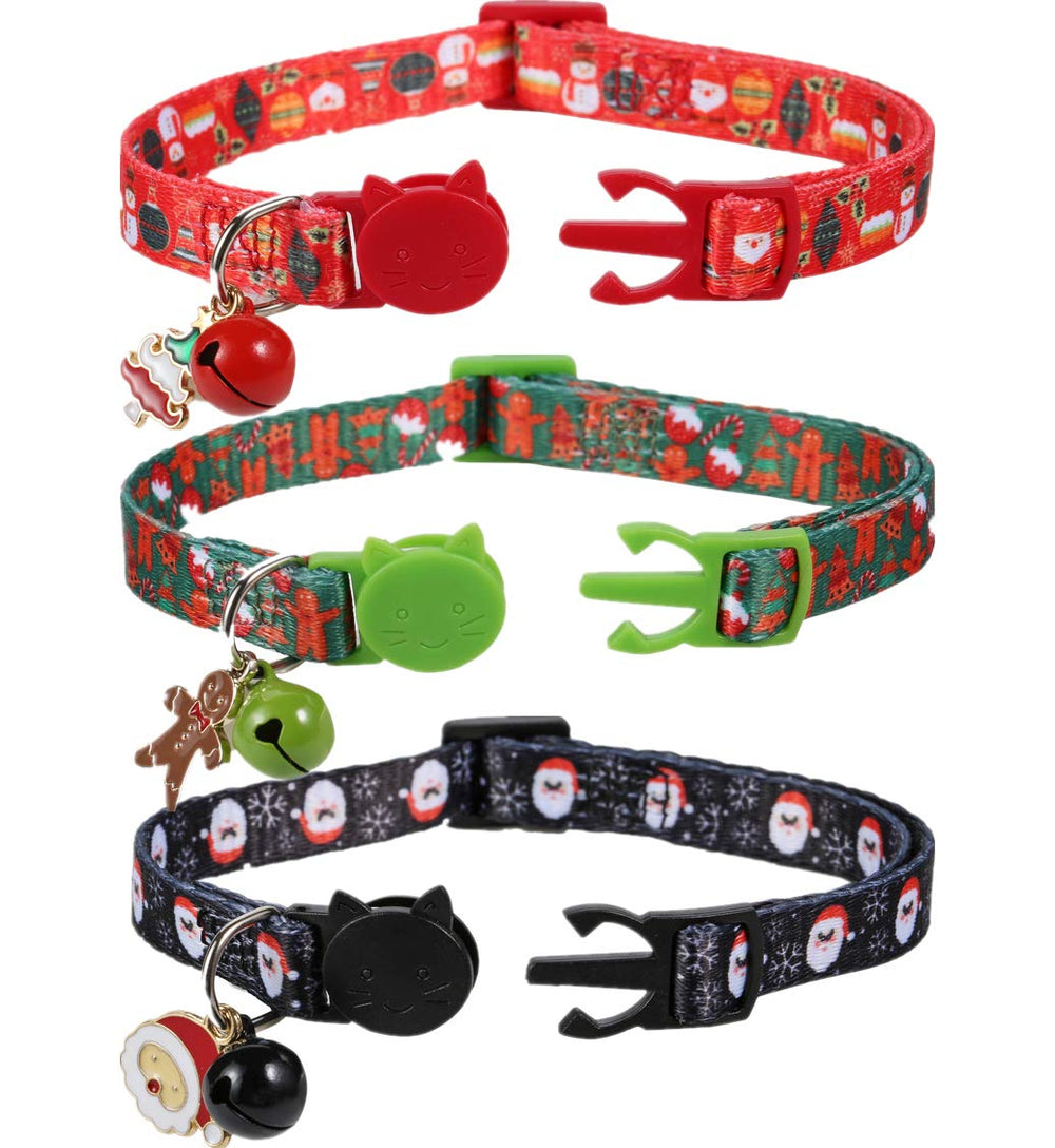 BoomBone Christmas kitten collar snowman pendant for festive daily wear