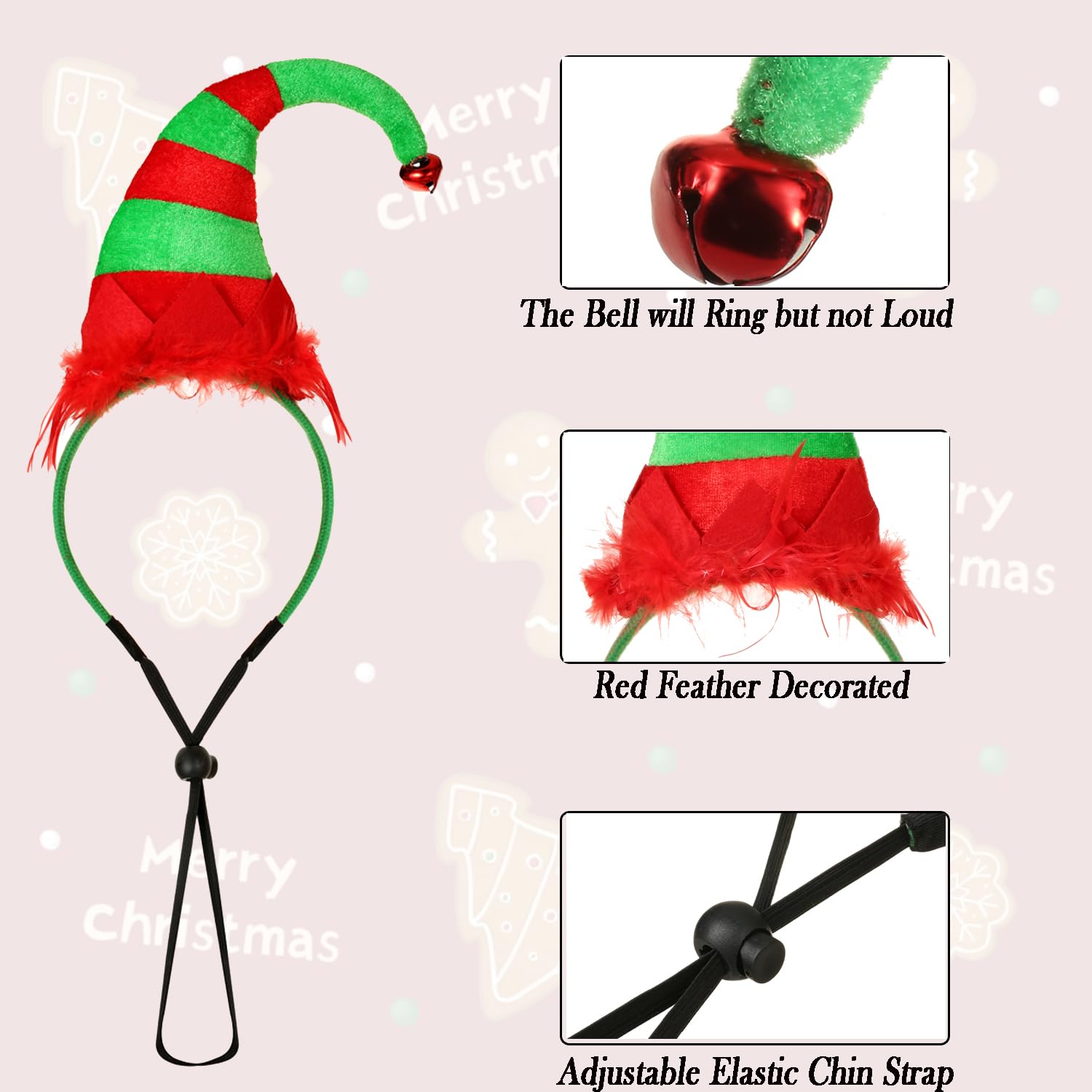 BoomBone tutu collar with bells enhances cute Christmas outfits and jingles.