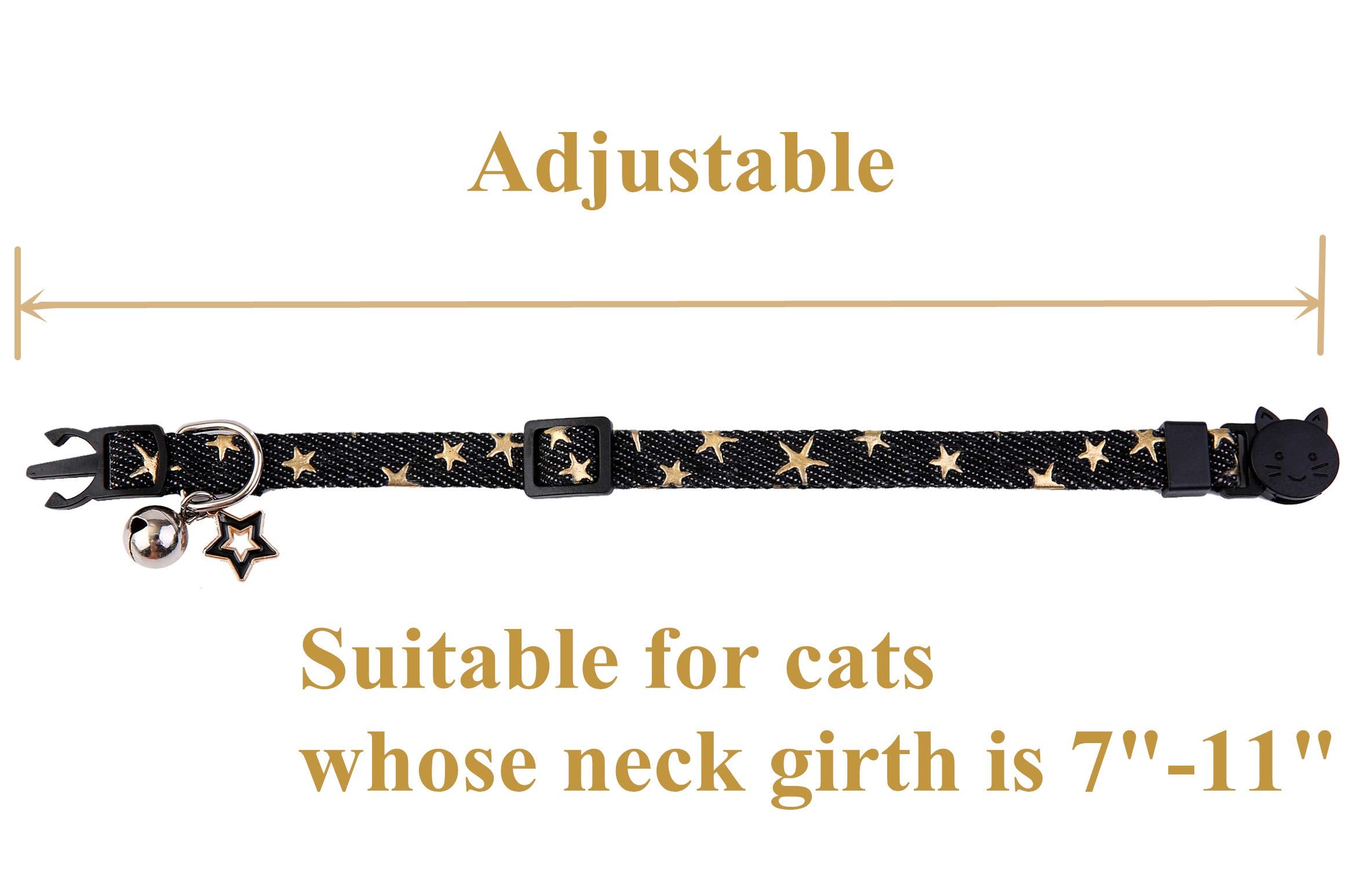 BoomBone adjustable XS collar on small dog neck, 7 to 11 inches.