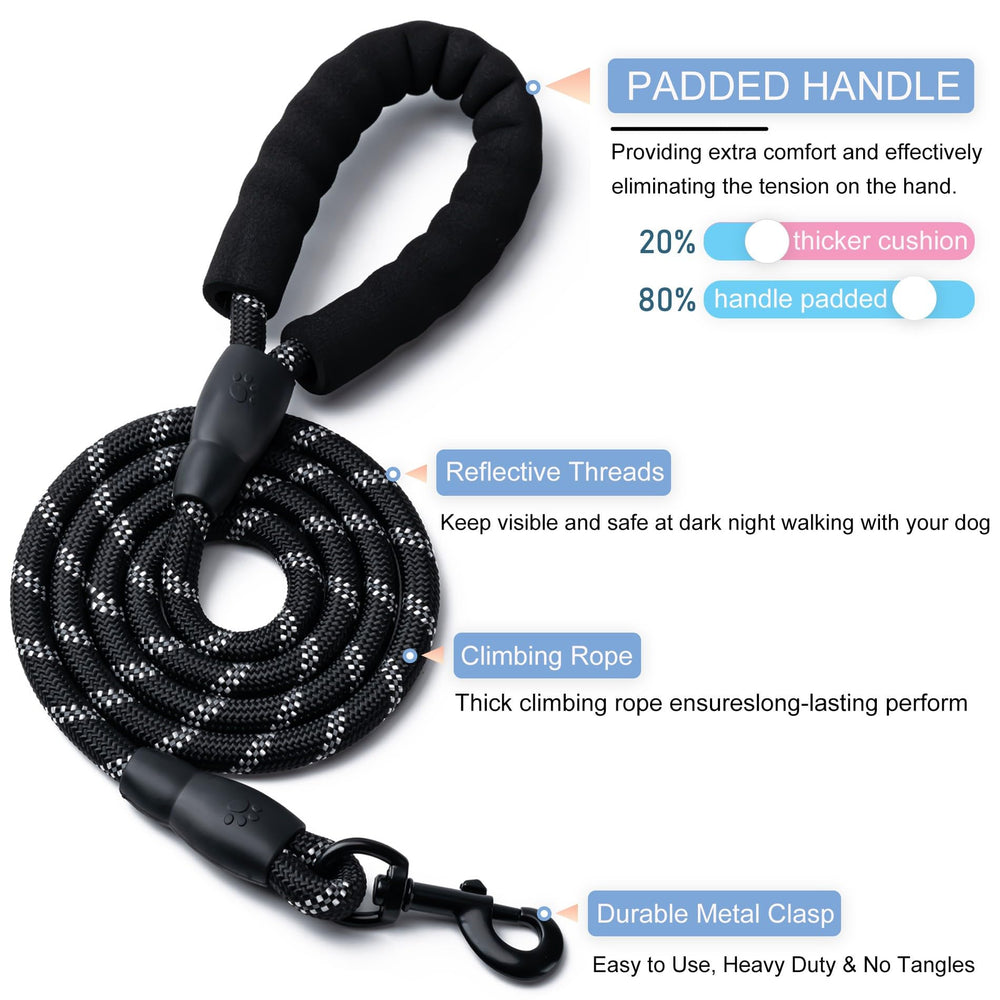 BOOMIBOO 4ft leash ideal for quick control on city strolls.