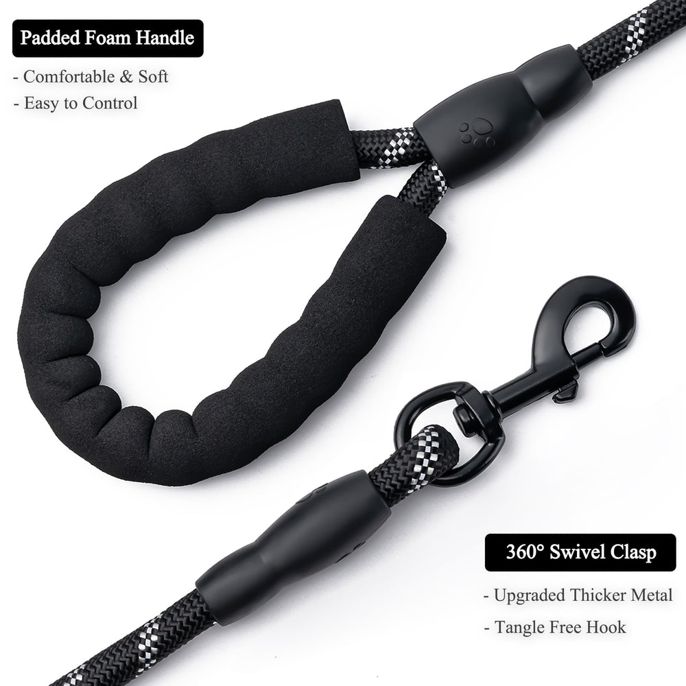 BOOMIBOO 5ft leash balances freedom and control on trails.